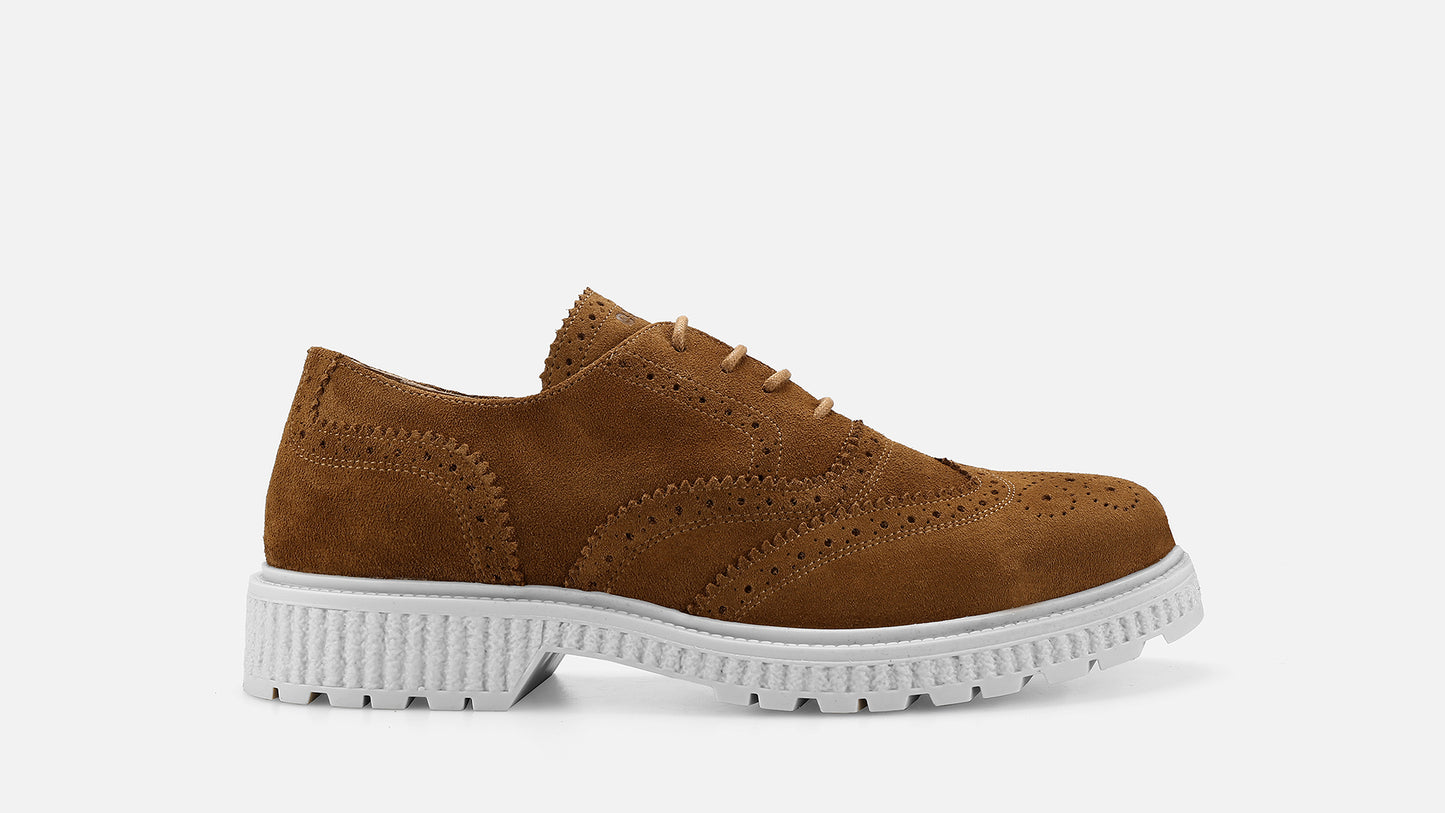 FULL Suede Oxfords - Cognac