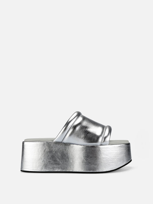 CAPRERA Plataform Sandals - Silver