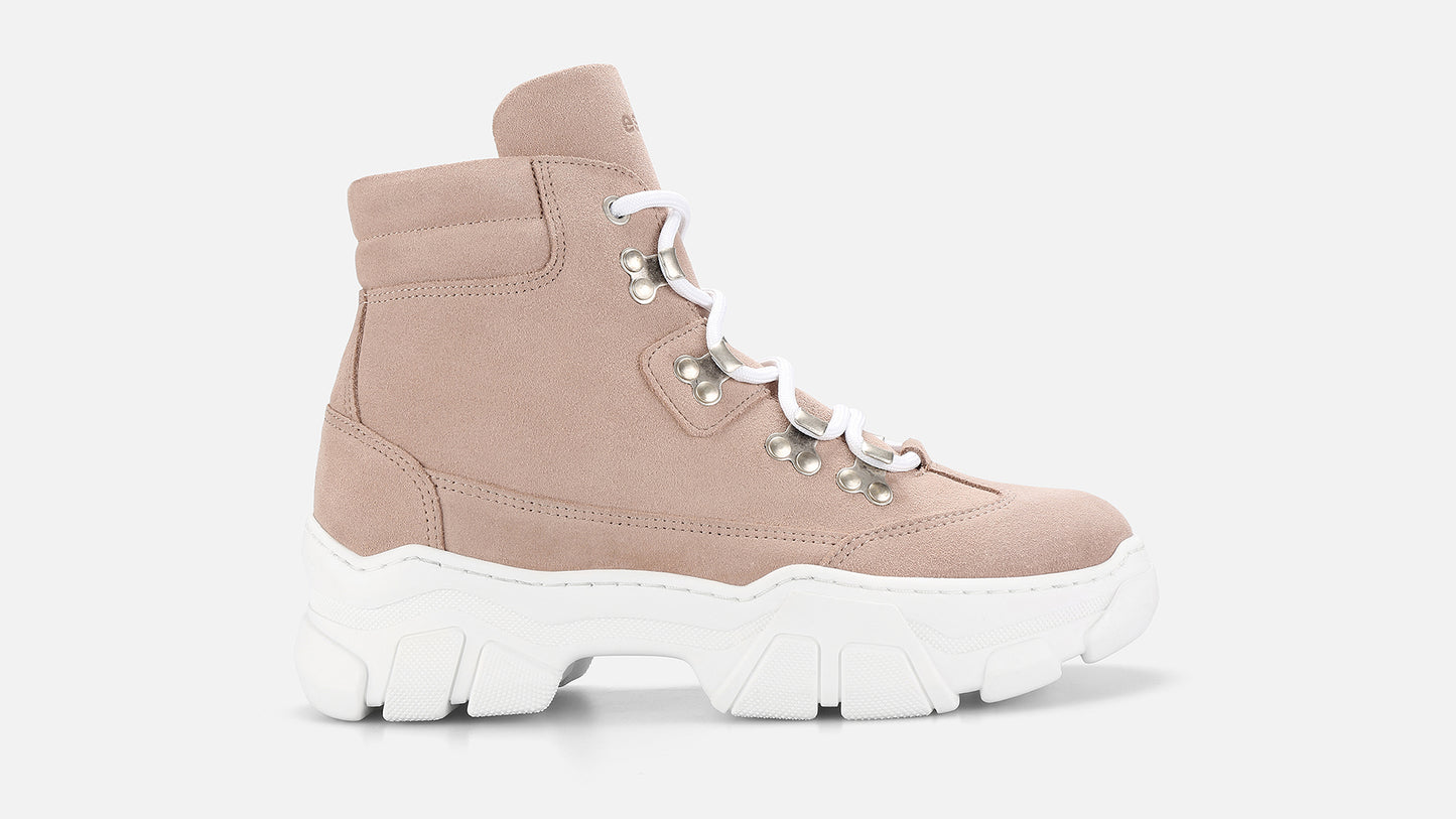 KROL Suede Ankle Boots - Pink