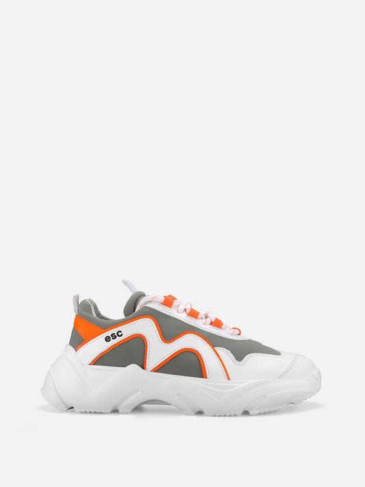 REYS Chunky Sneakers - Grey/Orange