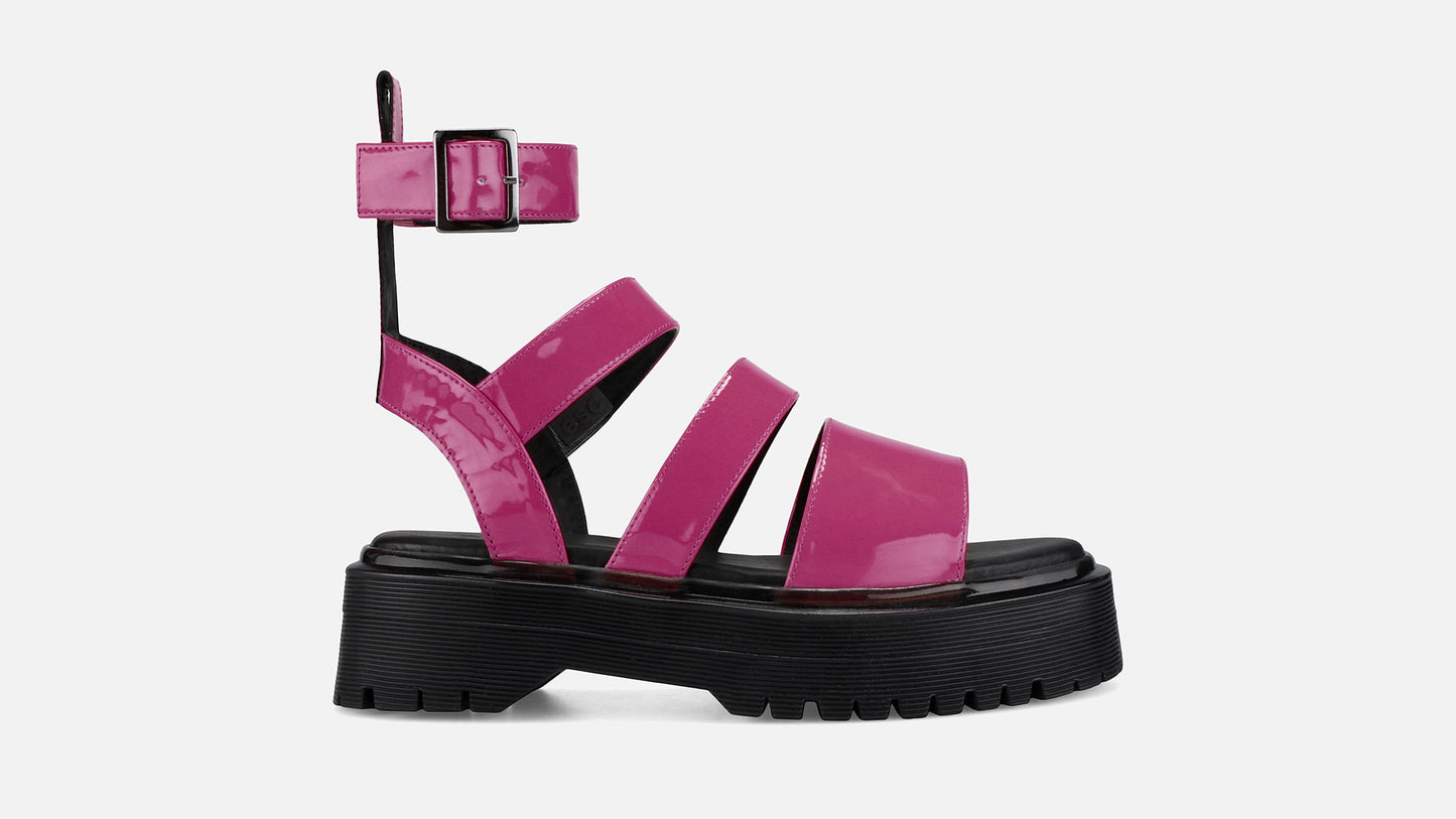 GLADY Leather Sandals - Pink