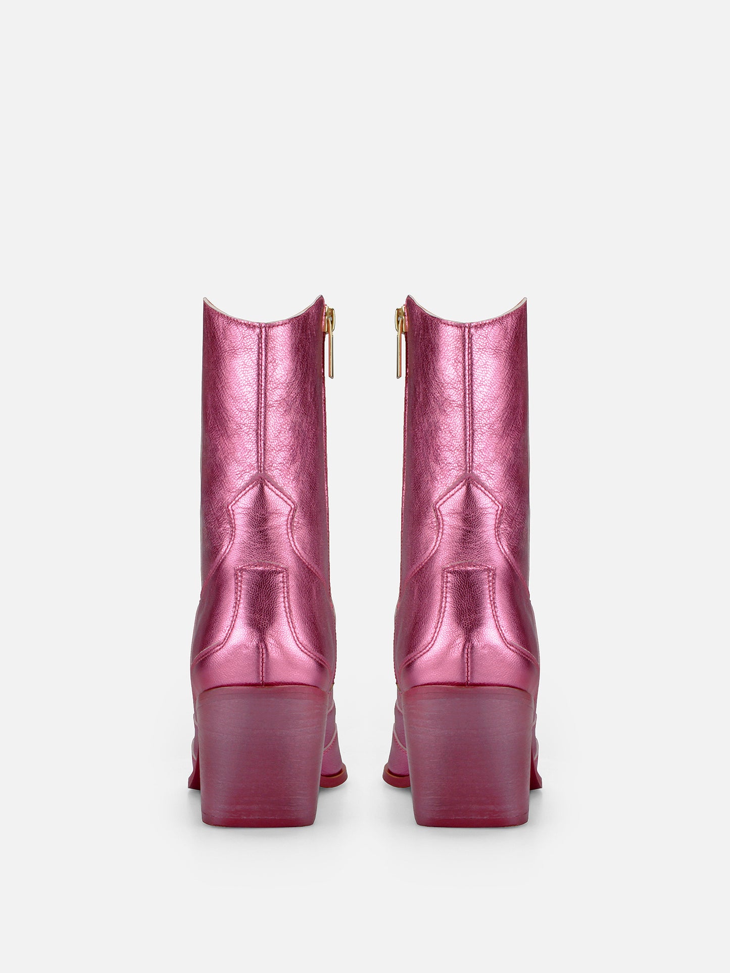 CARINA CALDEIRA X ESC Cowboy Leather Boots - Pink