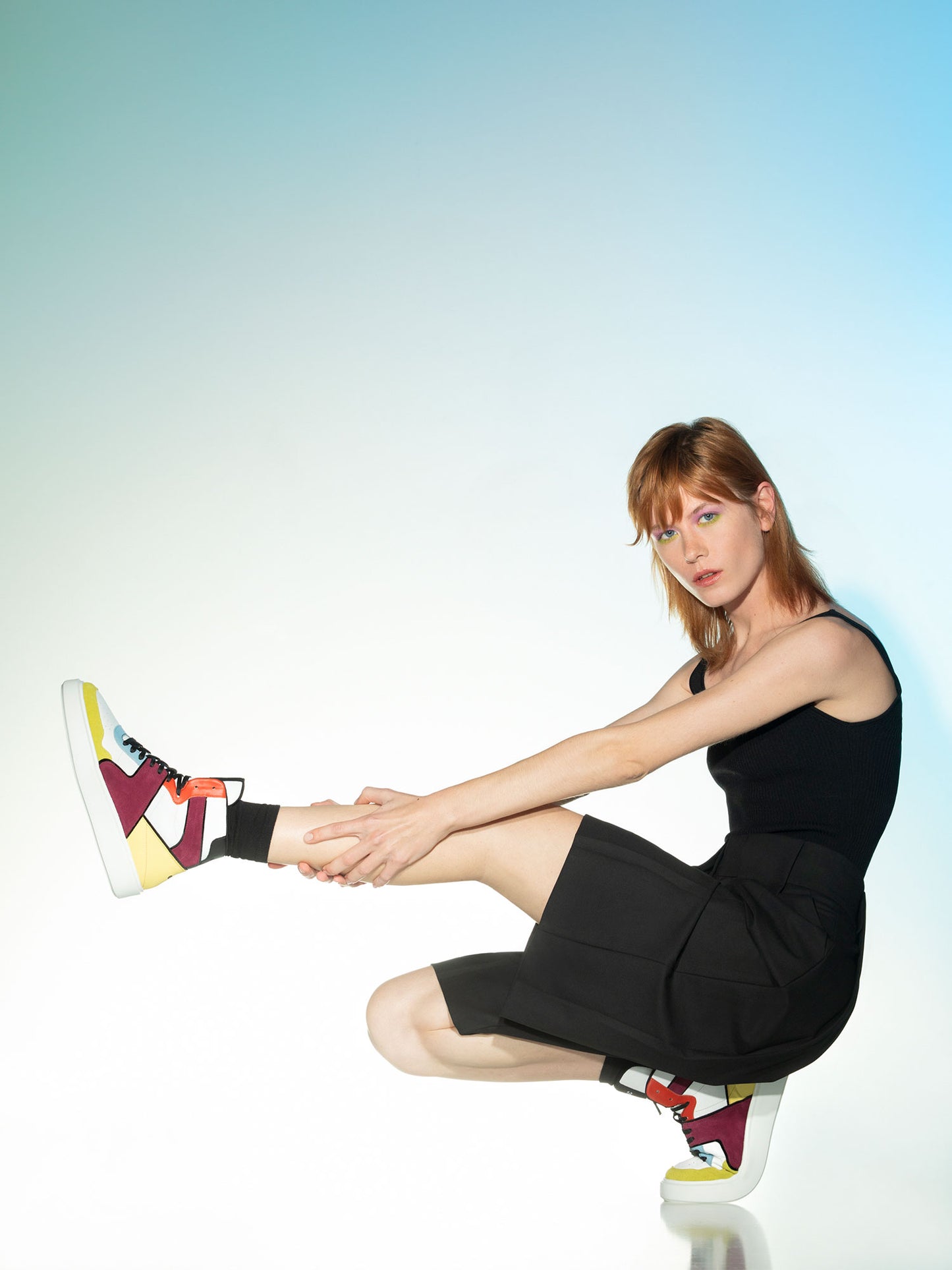 BRYANT Leather Retro Sneakers - Multicolor