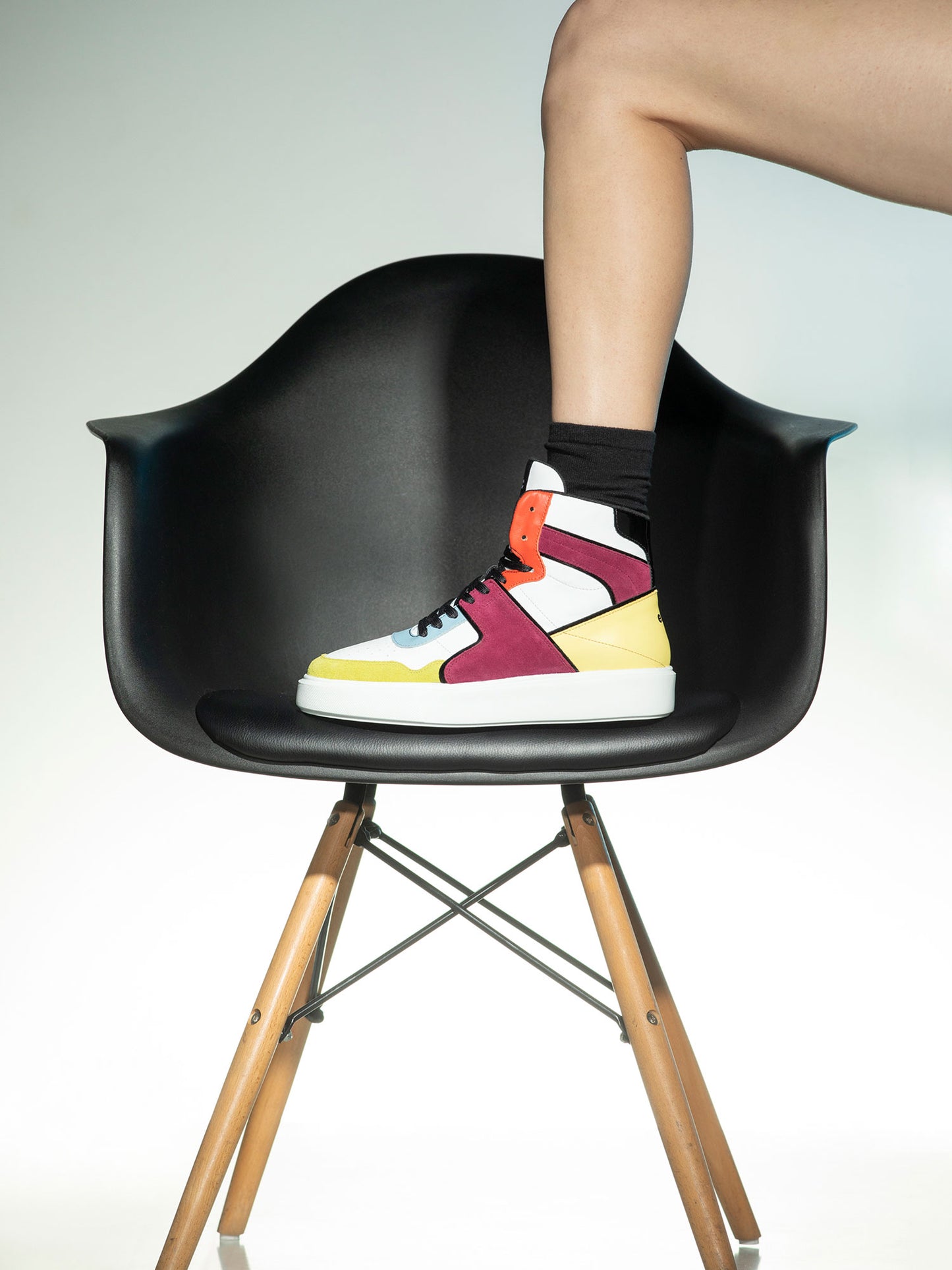 BRYANT Leather Retro Sneakers - Multicolor