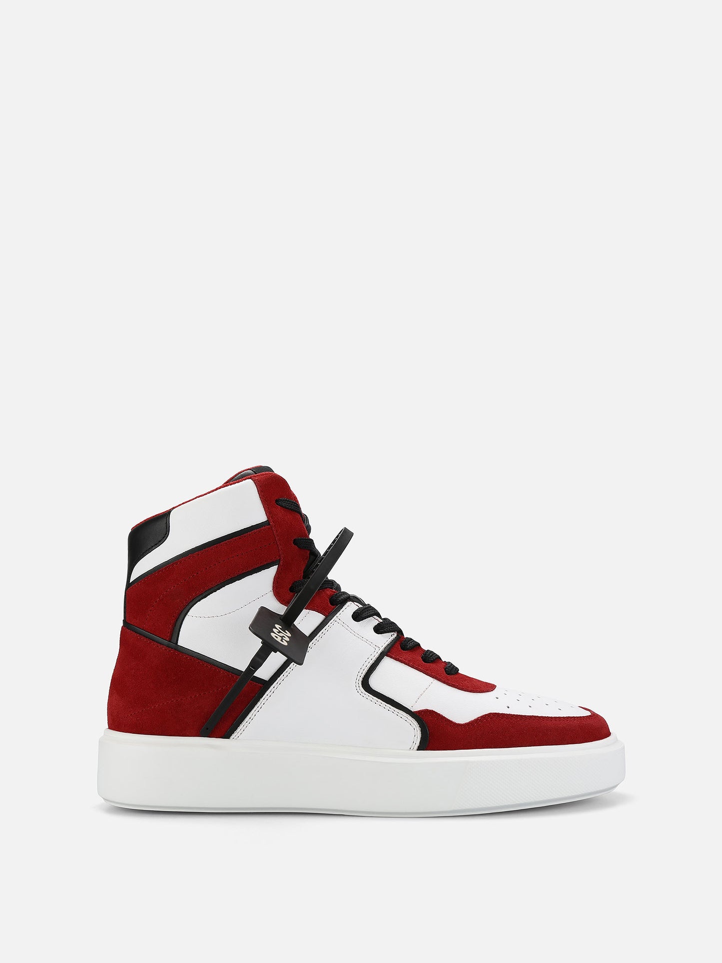 BRYANT Leather Retro Sneakers - Red