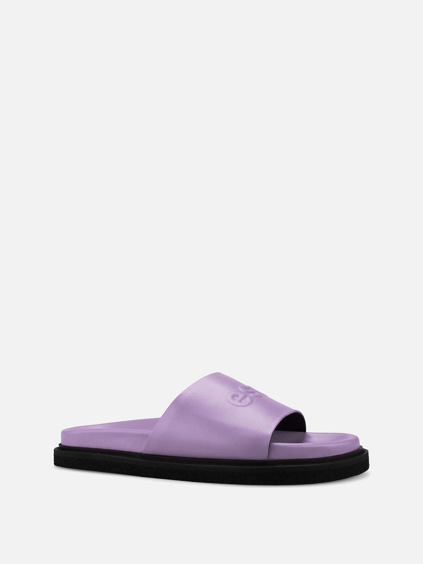 COLABA Leather Slides - Lilac