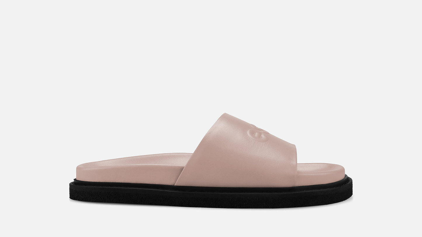 COLABA Leather Slides - Pink