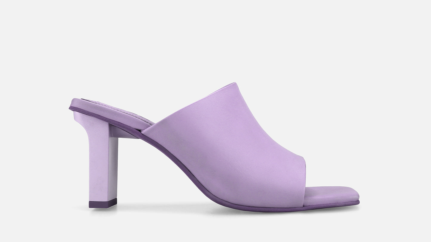 BESSIE Leather Sandals - Lilac