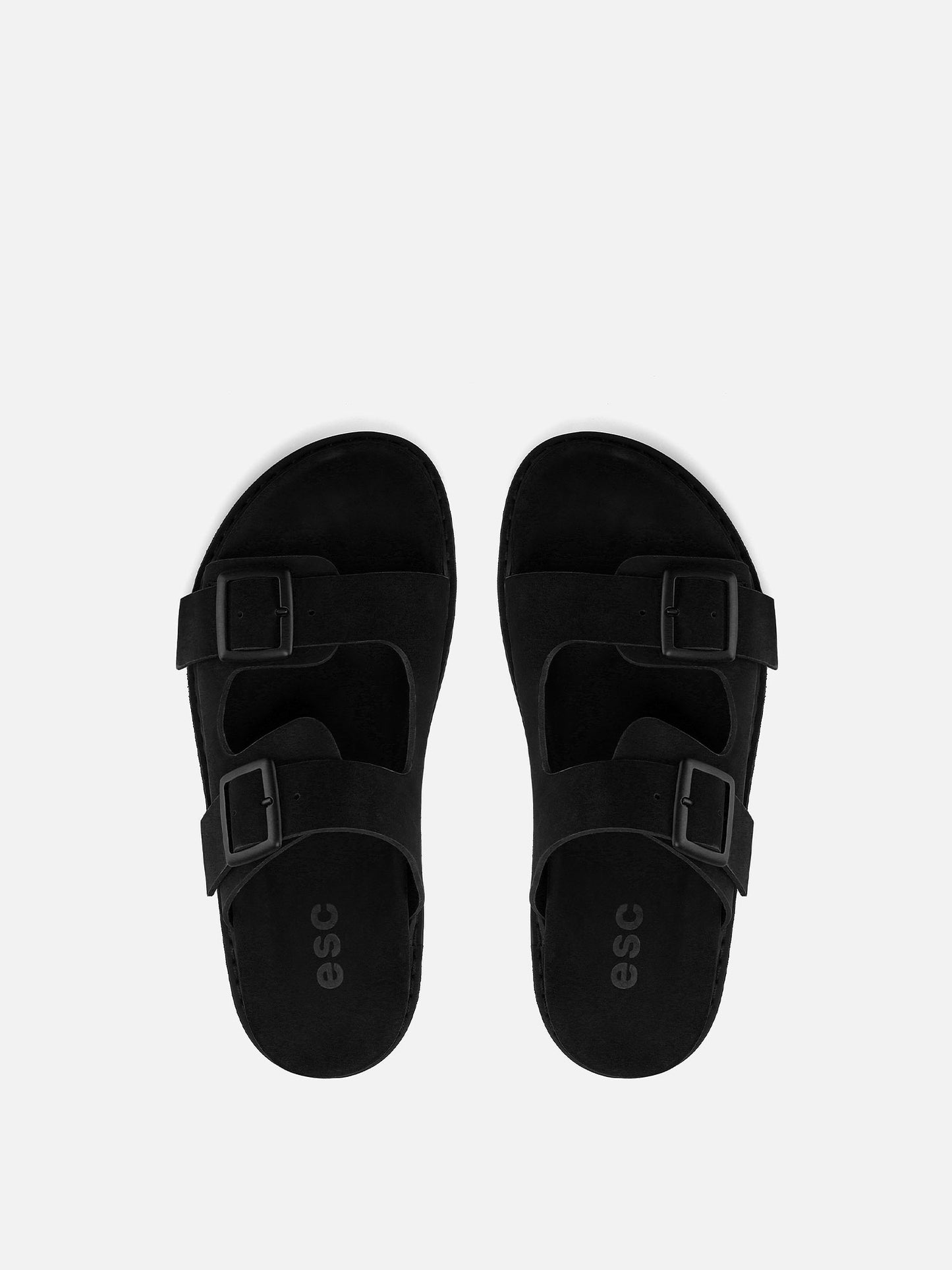 CARIBE Leather Sandals - Black