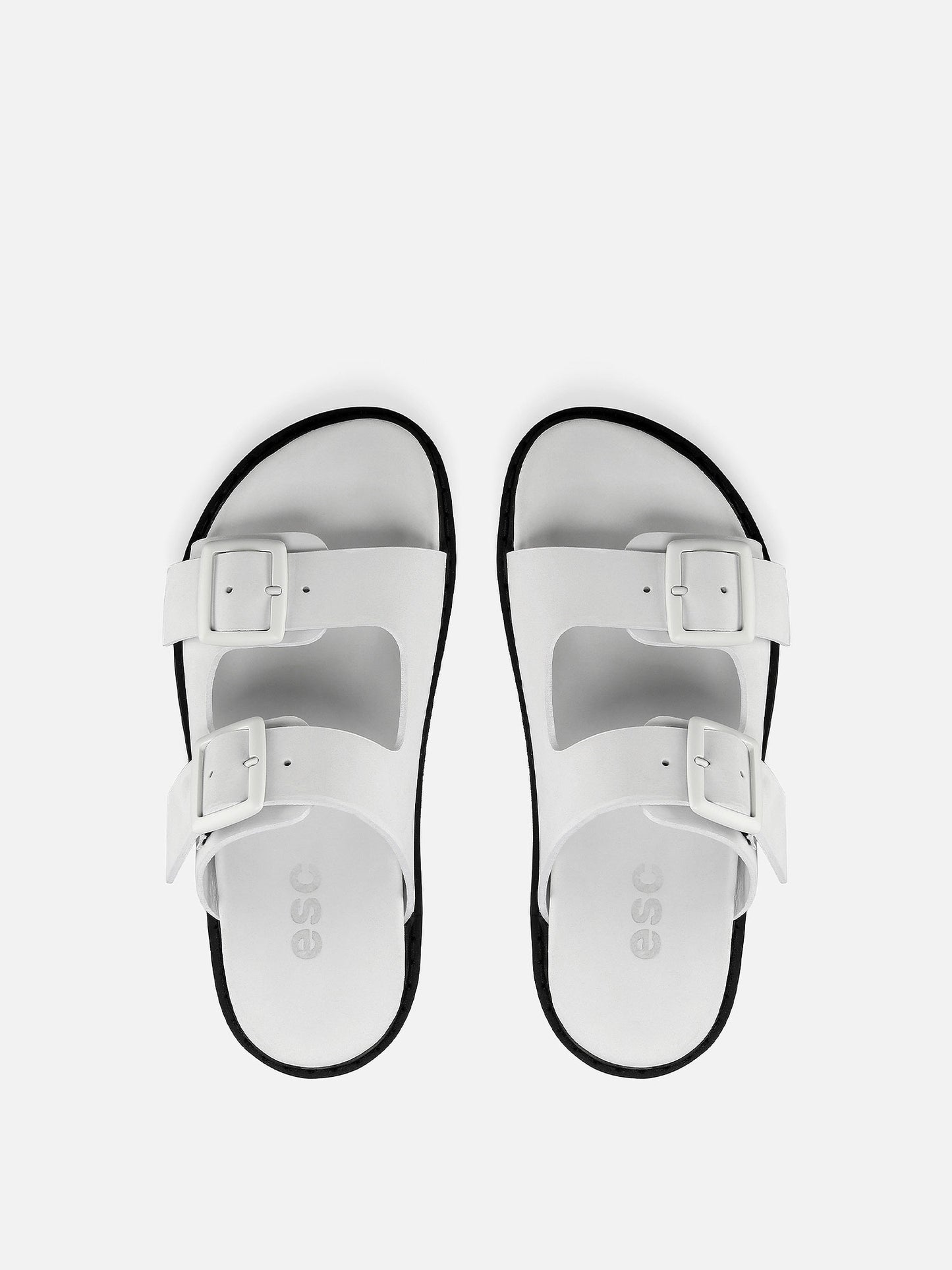 CARIBE Leather Sandals - White