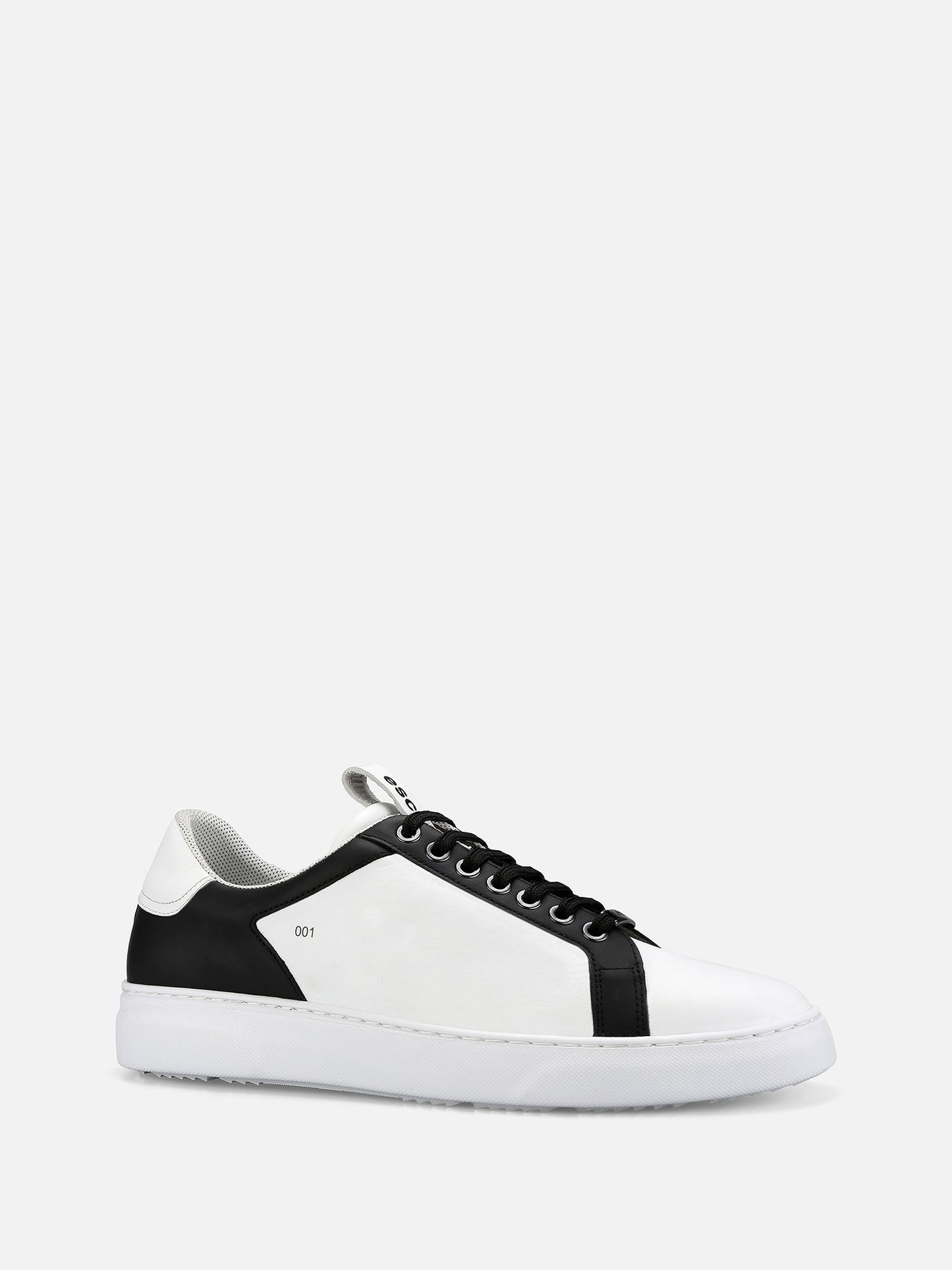 GHOST Low Leather Sneakers - White/Black
