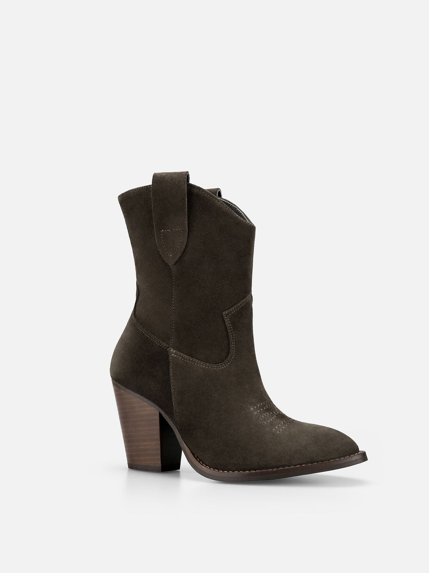 DOLLY Cowboy Leather Boots - Green