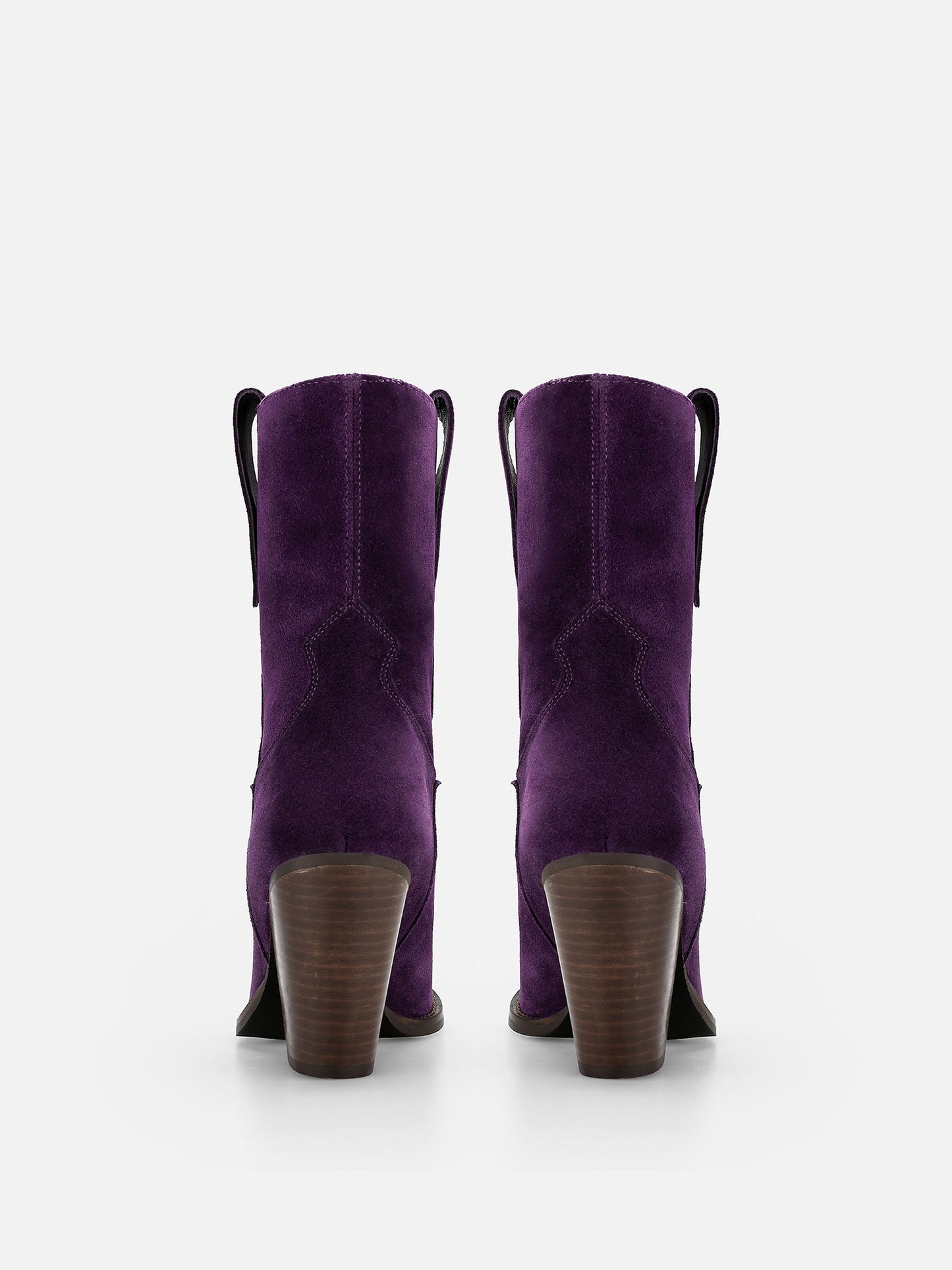 DOLLY Cowboy Leather Boots - Purple
