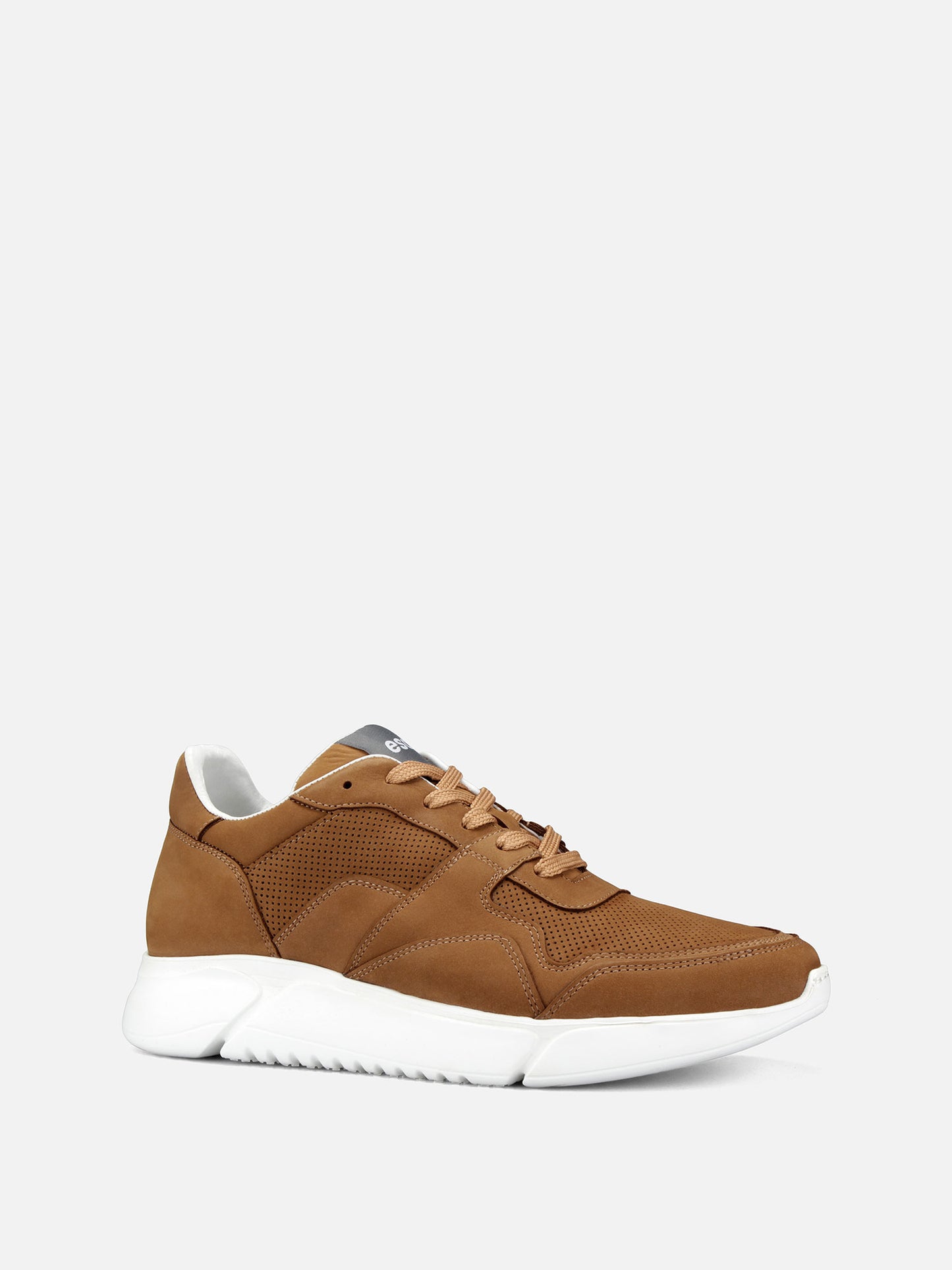 DRAG Trainer Leather Sneakers - Cognac