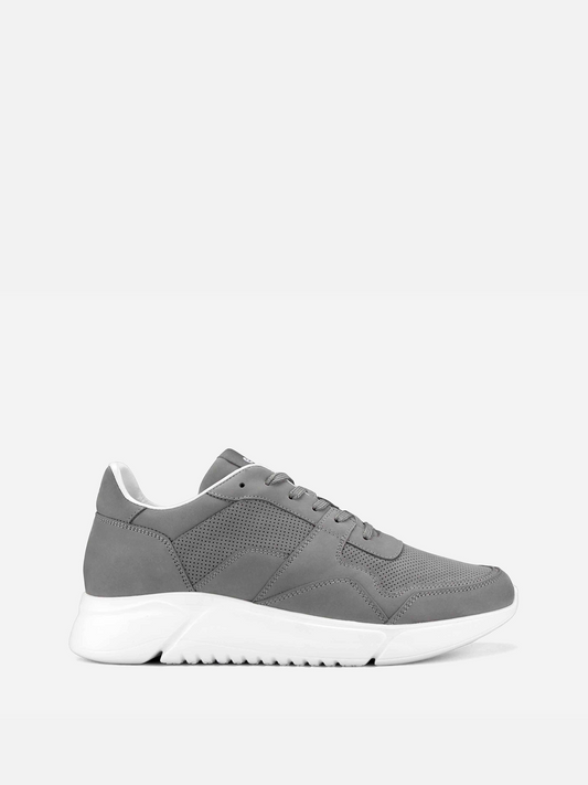 DRAG Trainer Leather Sneakers - Grey