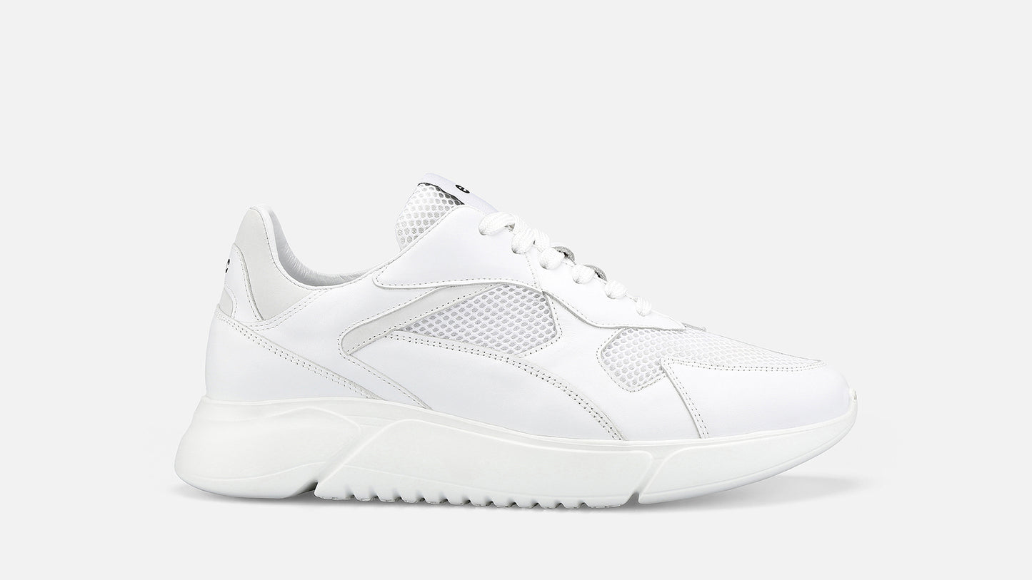 DRAGON Trainer Leather Sneakers - White
