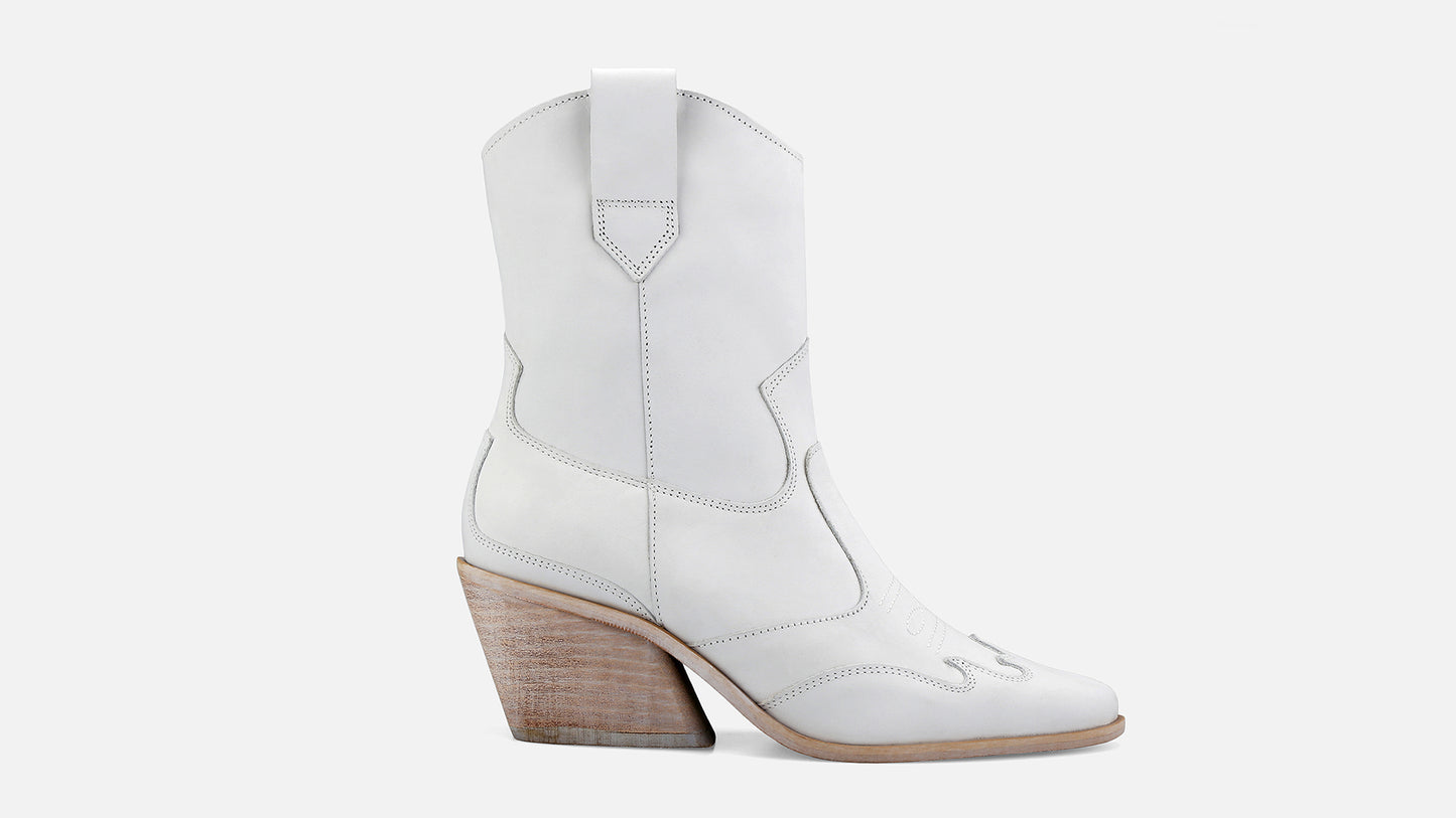 TABITOX Western Nobuck Boots - White