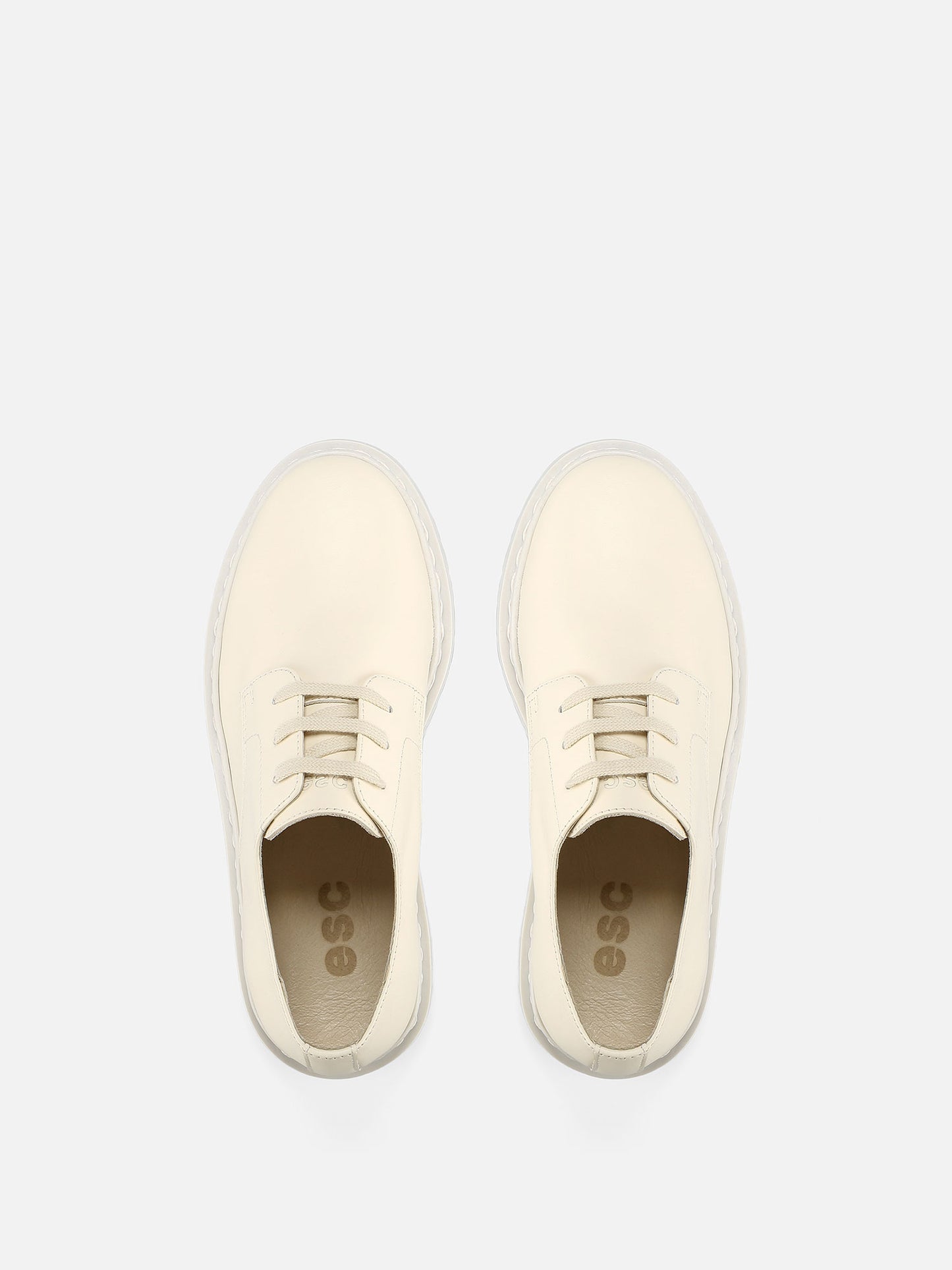 RANGI Leather Shoes - Beige