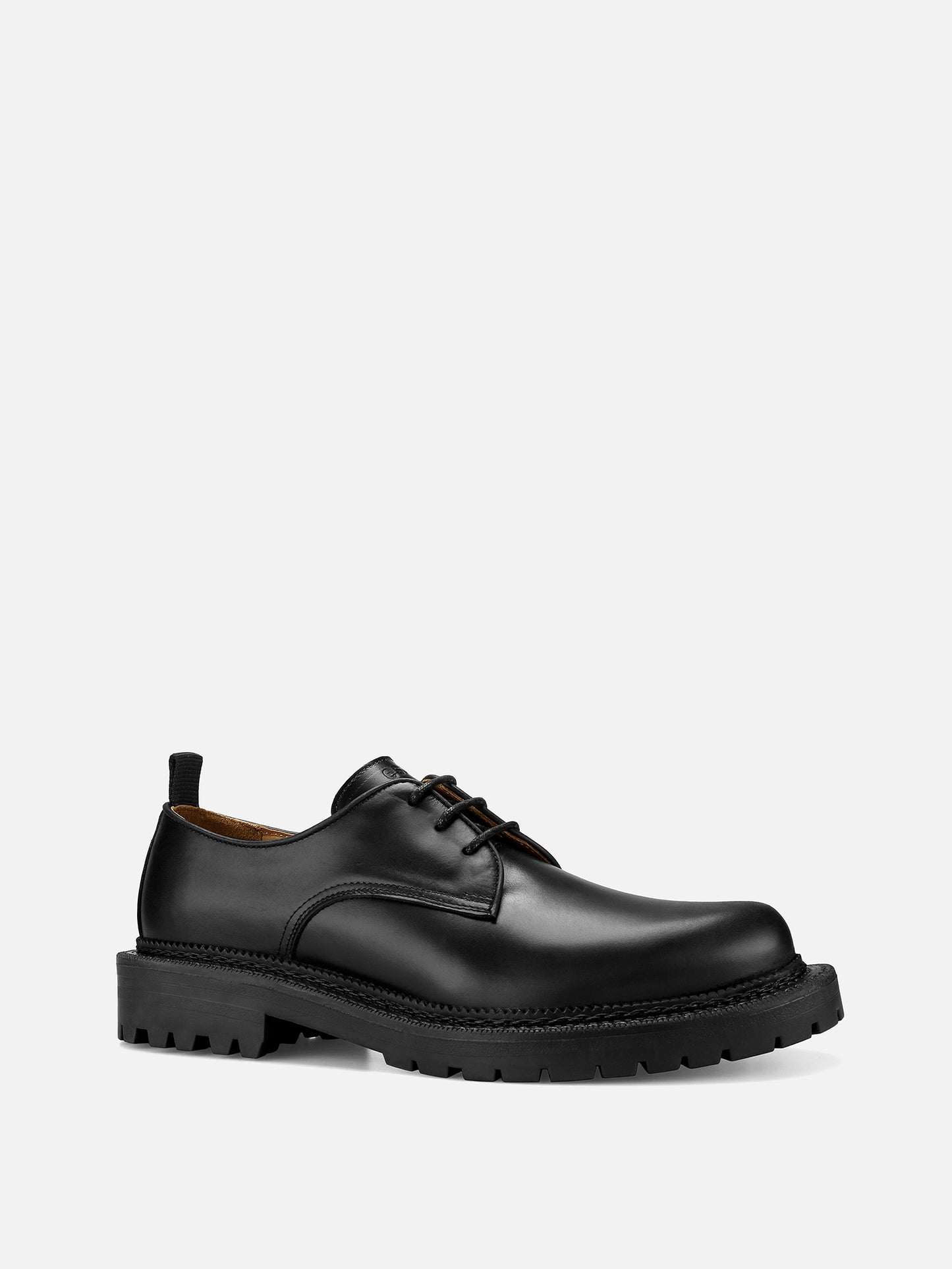 BRISTOL Derby Leather Shoes - Black