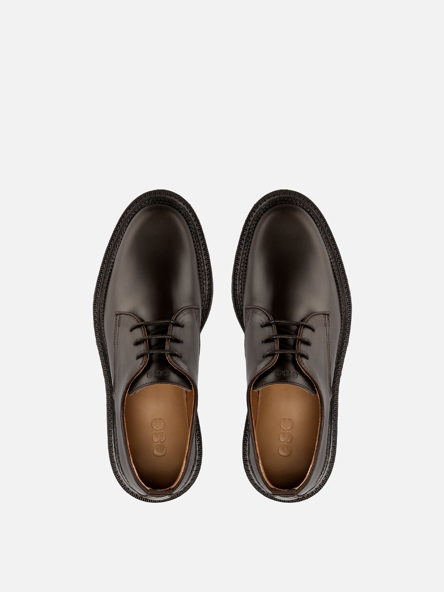 BRISTOL Derby Leather Shoes - Brown