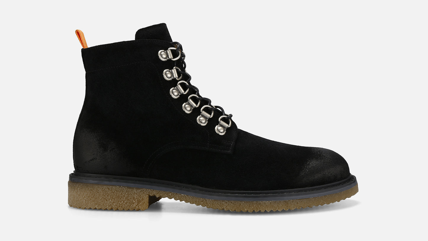 FRAZER Leather Boots - Black