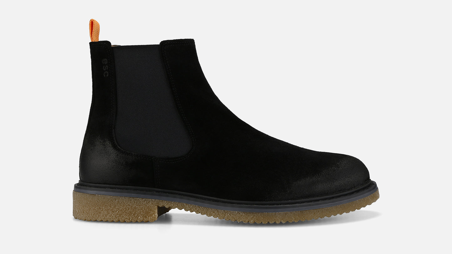 HERTZ Chelsea Leather Boots - Black