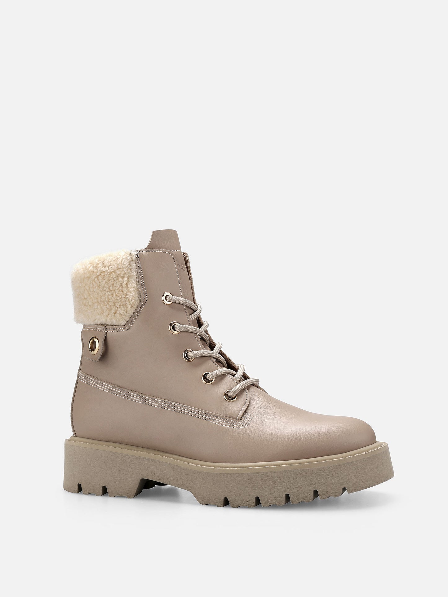 MOLI Army Leather Boots - Taupe