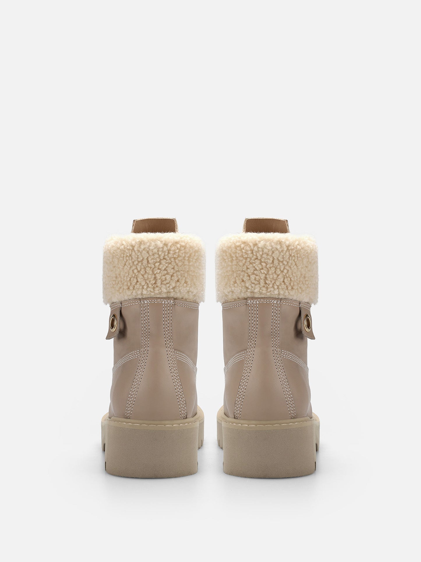 MOLI Army Leather Boots - Taupe