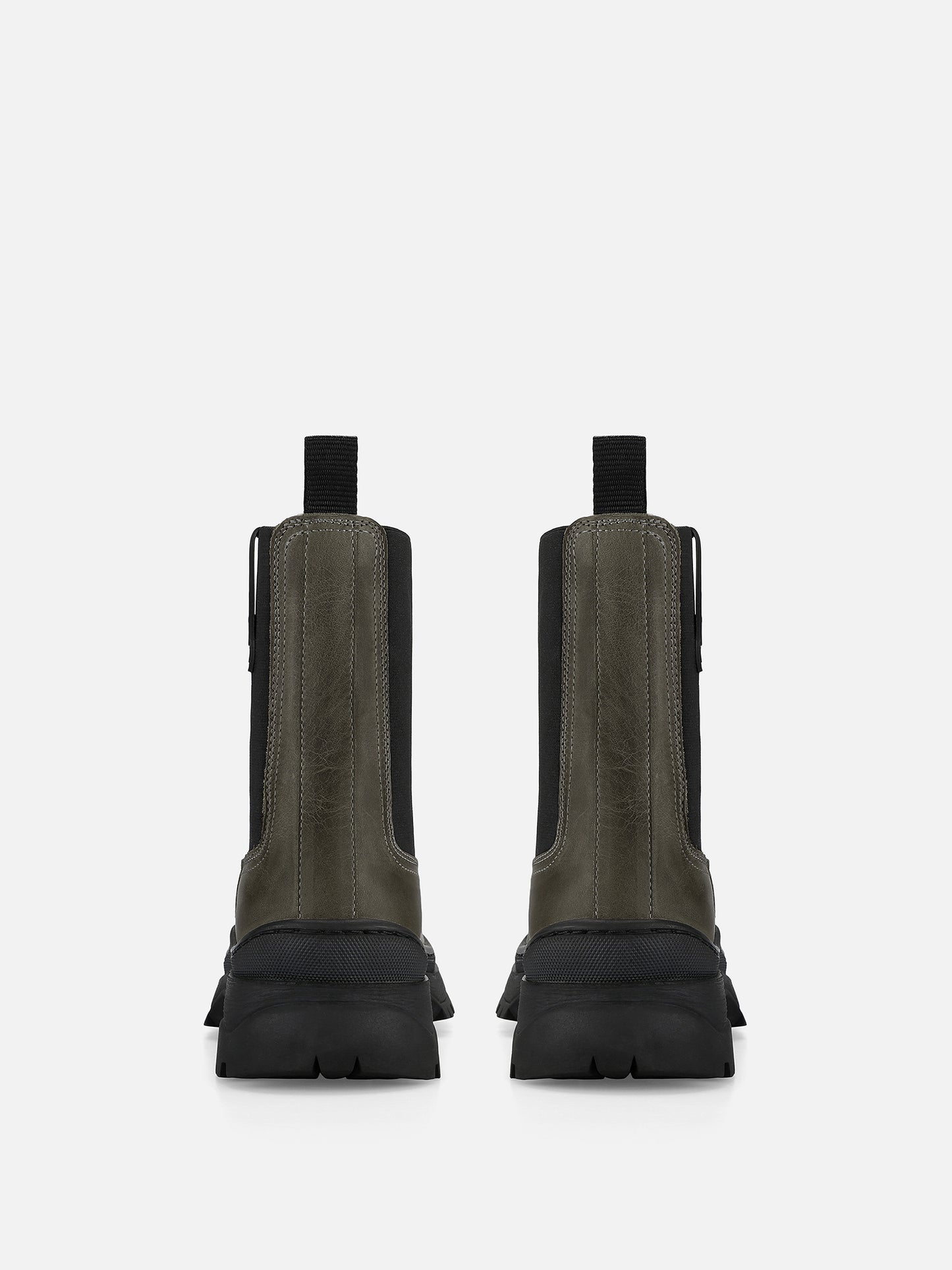 SAPO Chelsea Chunky Boots - Green