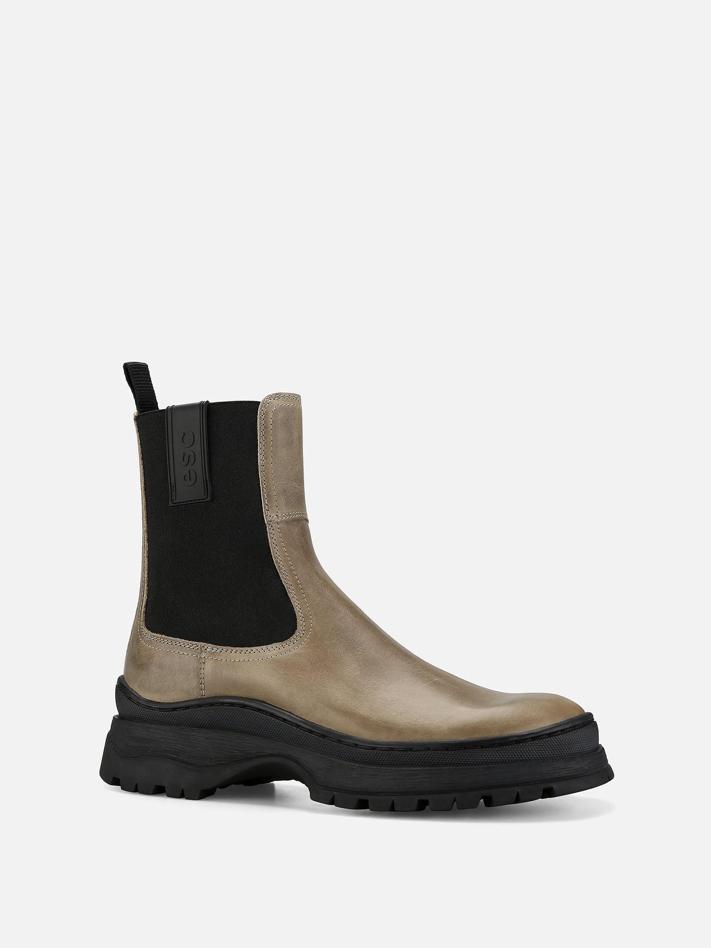 SAPO Chelsea Chunky Boots - Taupe