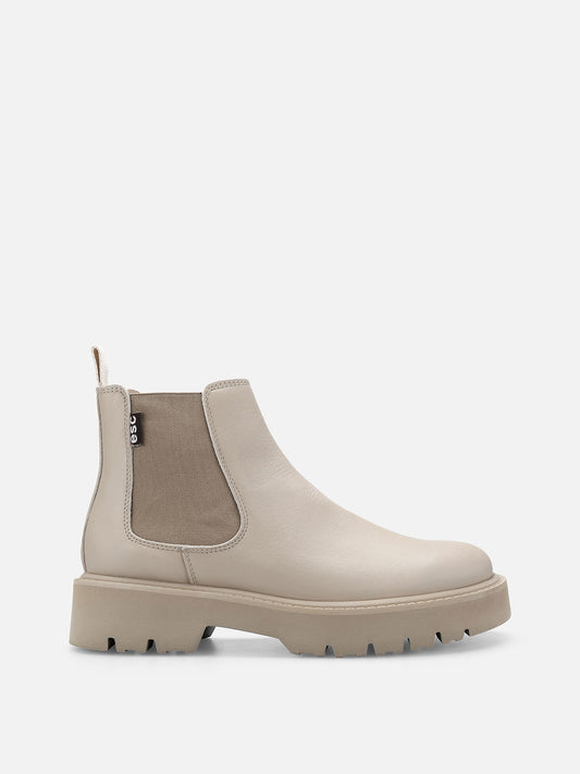 BOLINA Leather Boots - Taupe