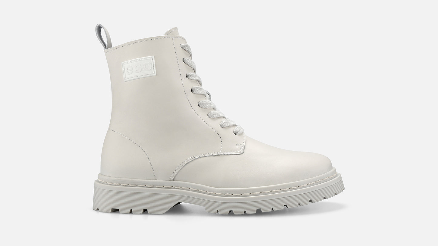 SATURN Leather Boots - Beige