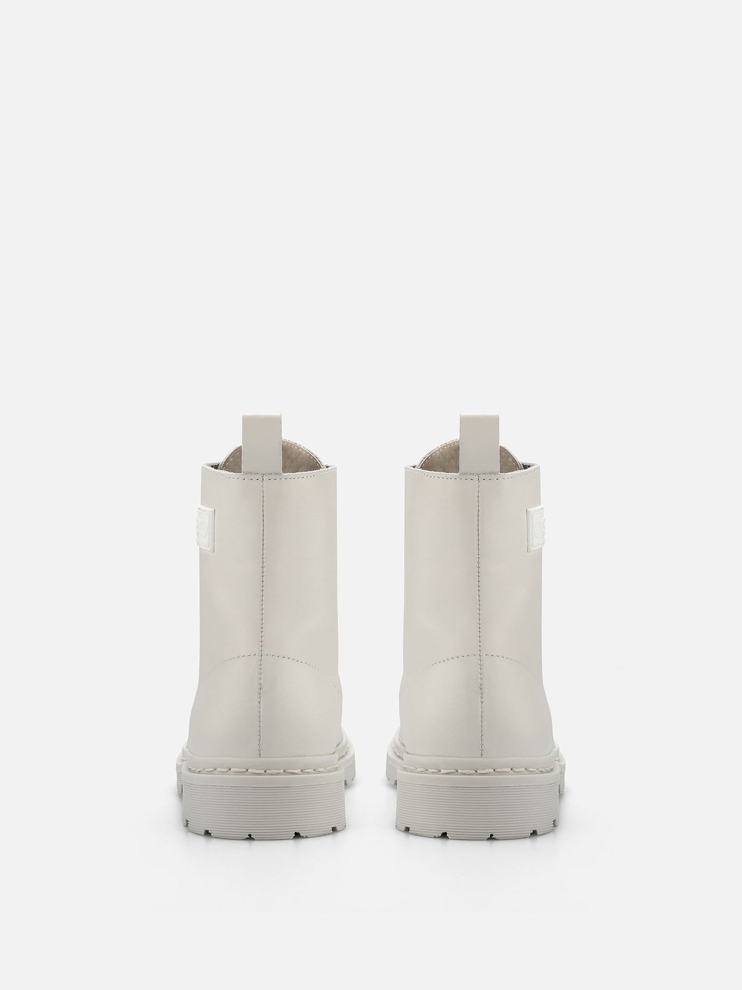 SATURN Leather Boots - Beige