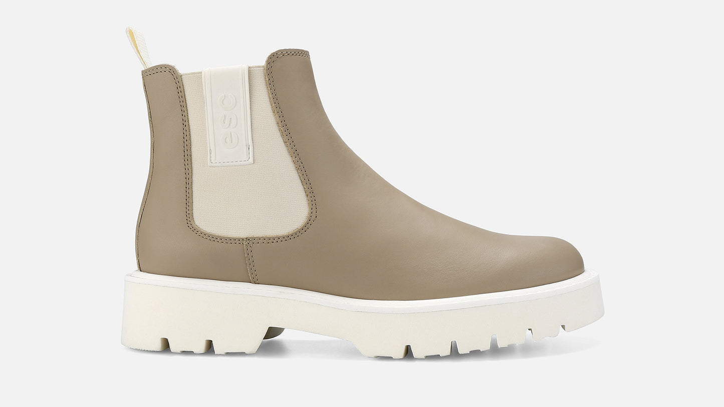 BOLINA Leather Boots - Beige