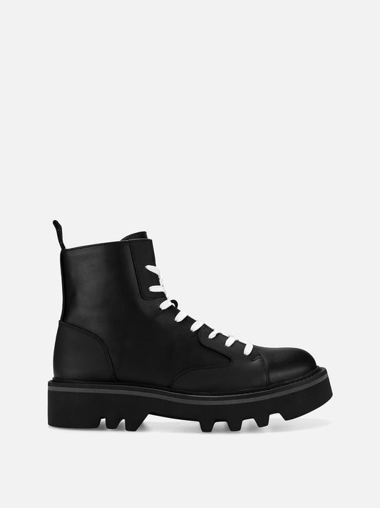 JOCAST Leather Boots - Black