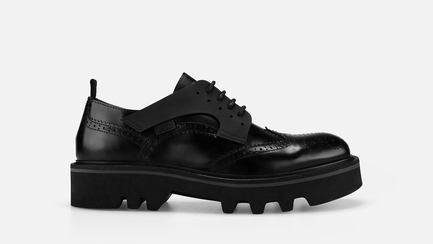 ELENNE Leather Oxford - Black