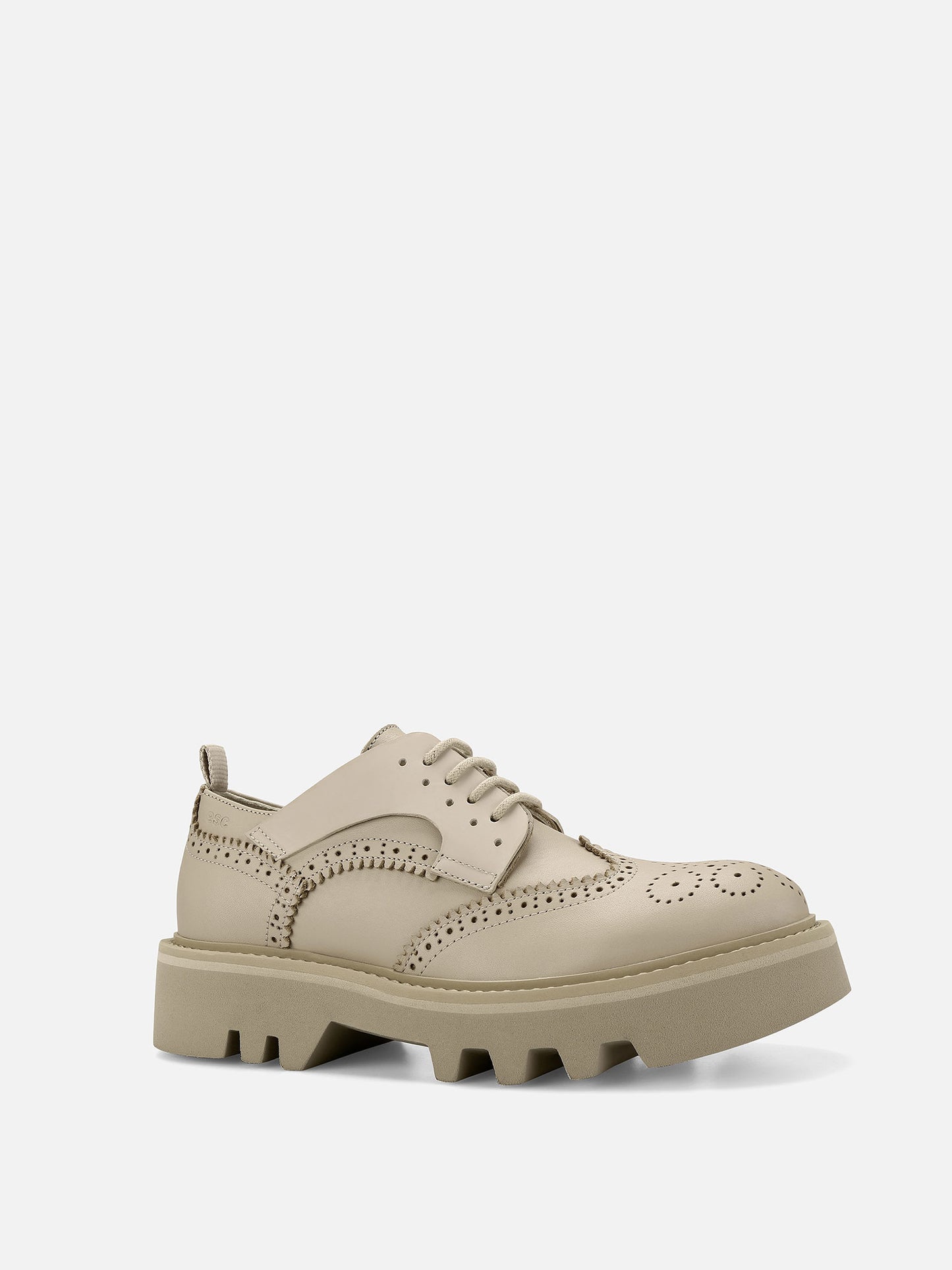 ELENNE Leather Oxford - Taupe