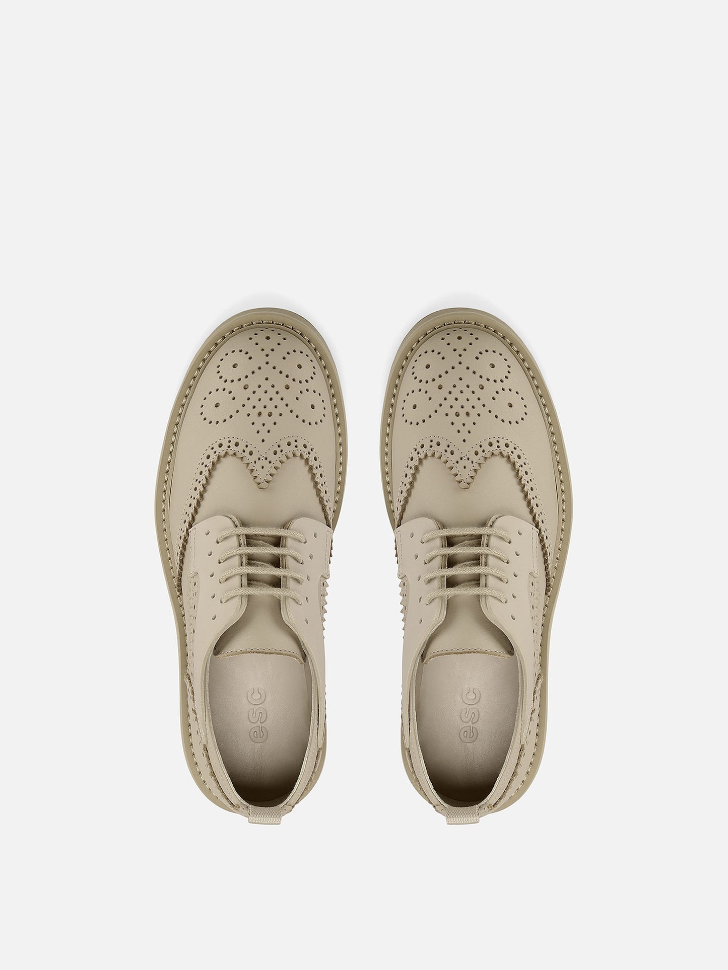 ELENNE Leather Oxford - Taupe