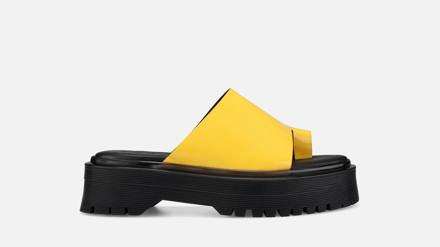 JOY Platform Sandals - Yellow