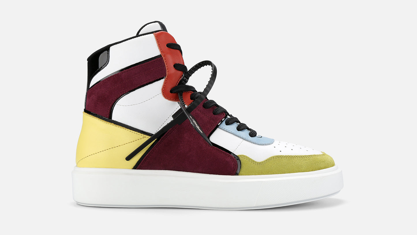 BRYANT Leather Retro Sneakers - Multicolor