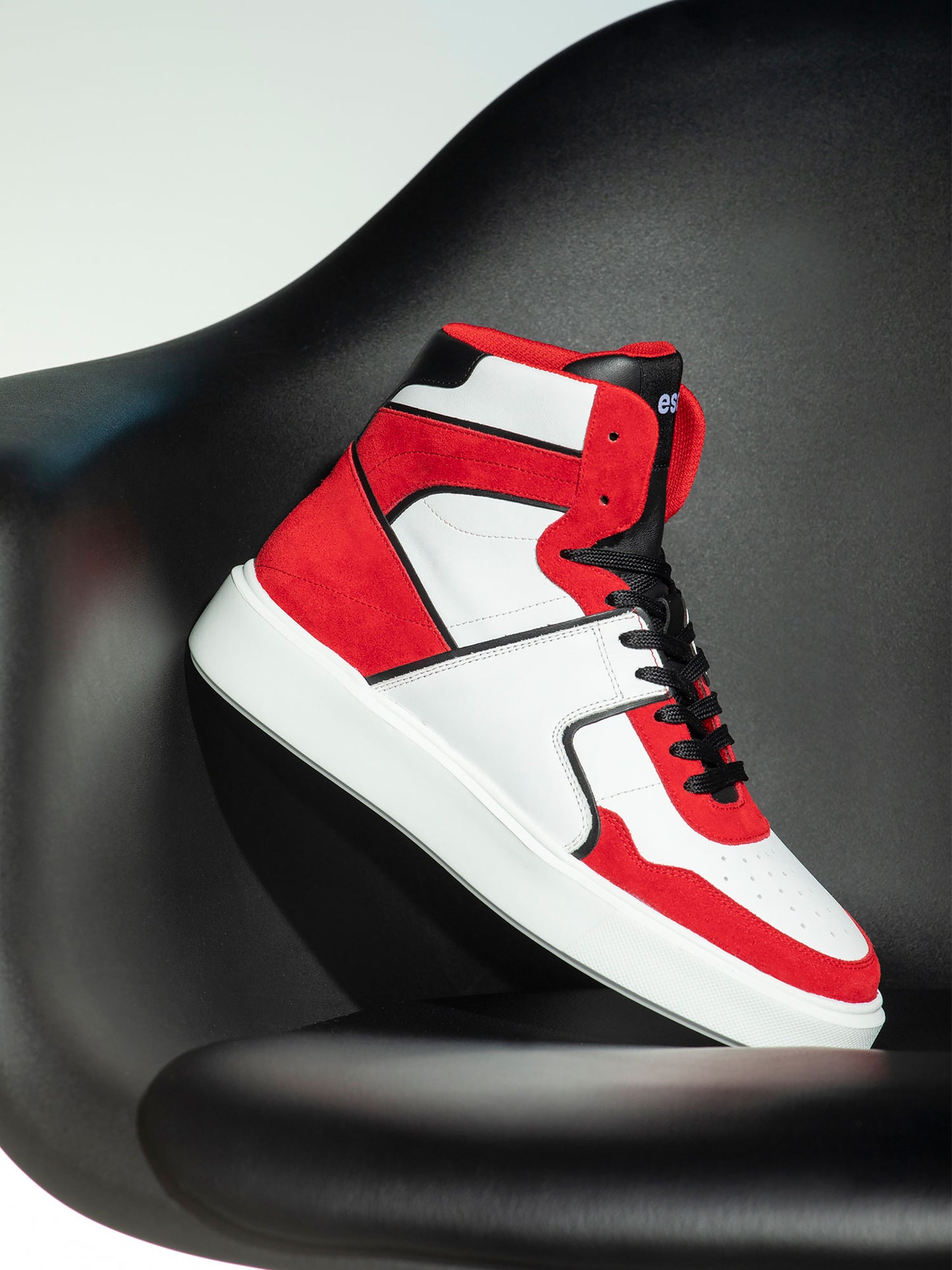 BRYANT Leather Retro Sneakers - Red