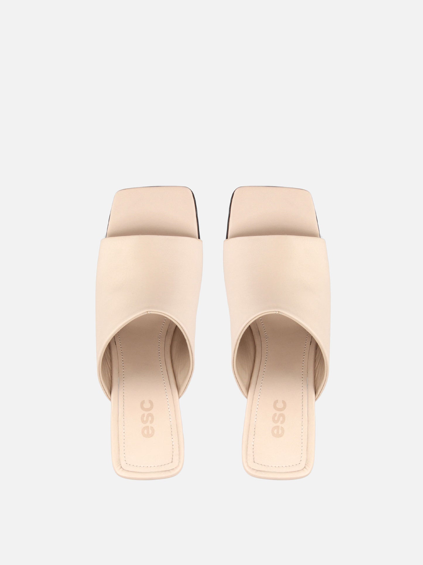 BESSIE Leather Sandals - Nude