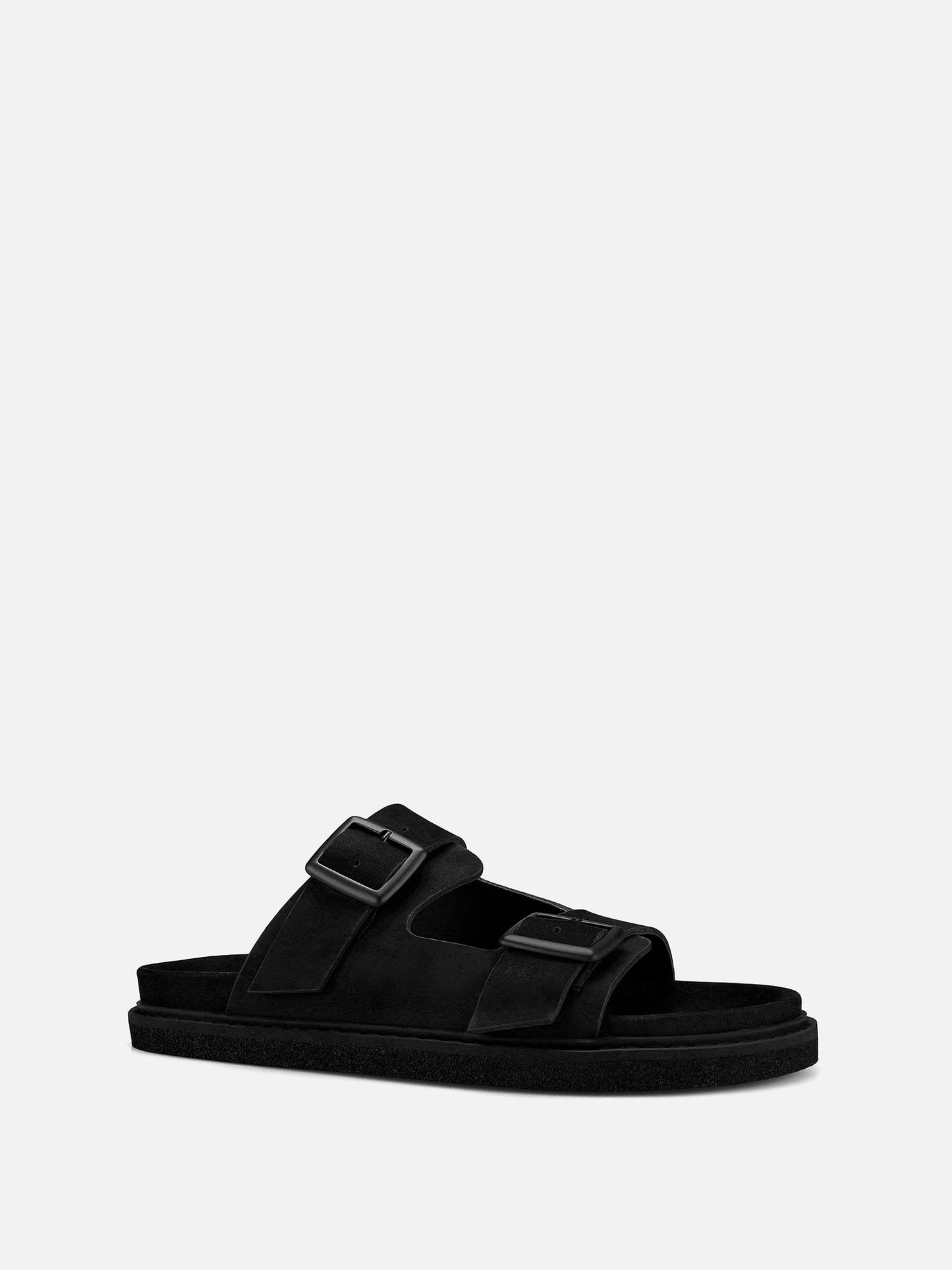 CARIBE Leather Sandals - Black