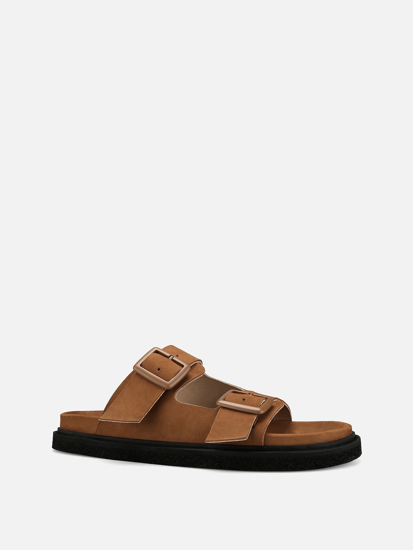 CARIBE Leather Sandals - Cognac