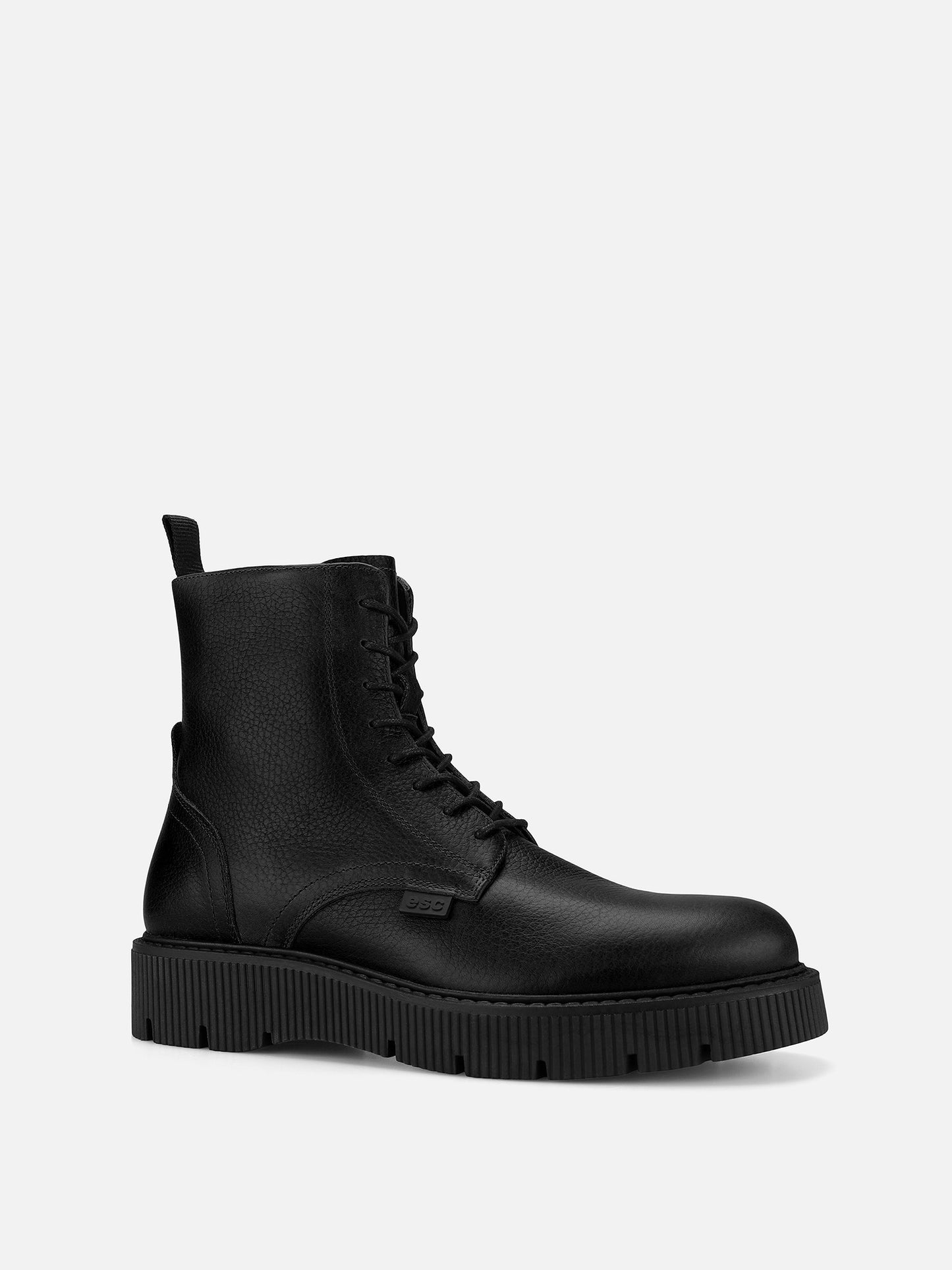 CALEB Lace Up Boots - Black