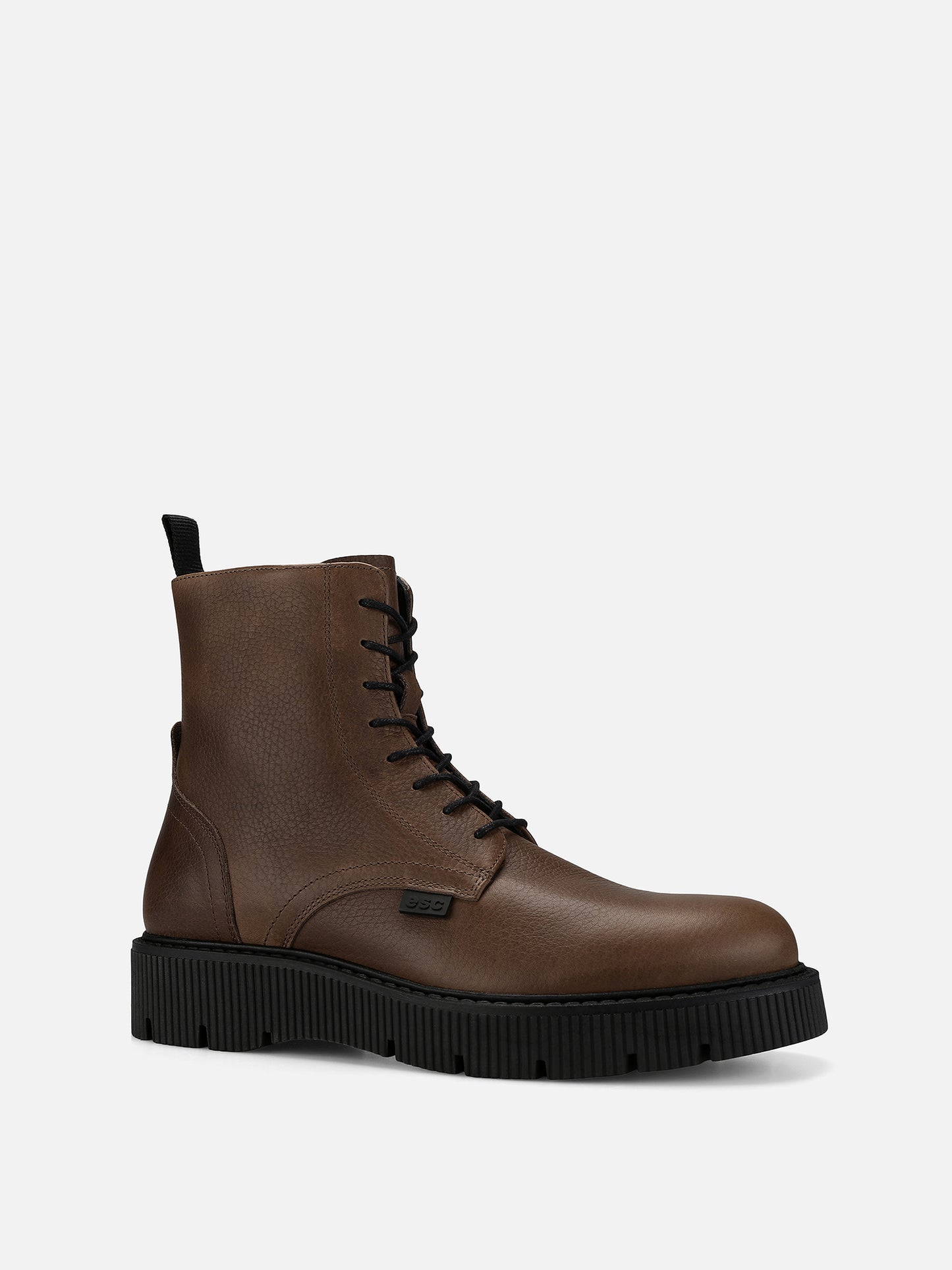 CALEB Lace Up Boots - Brown