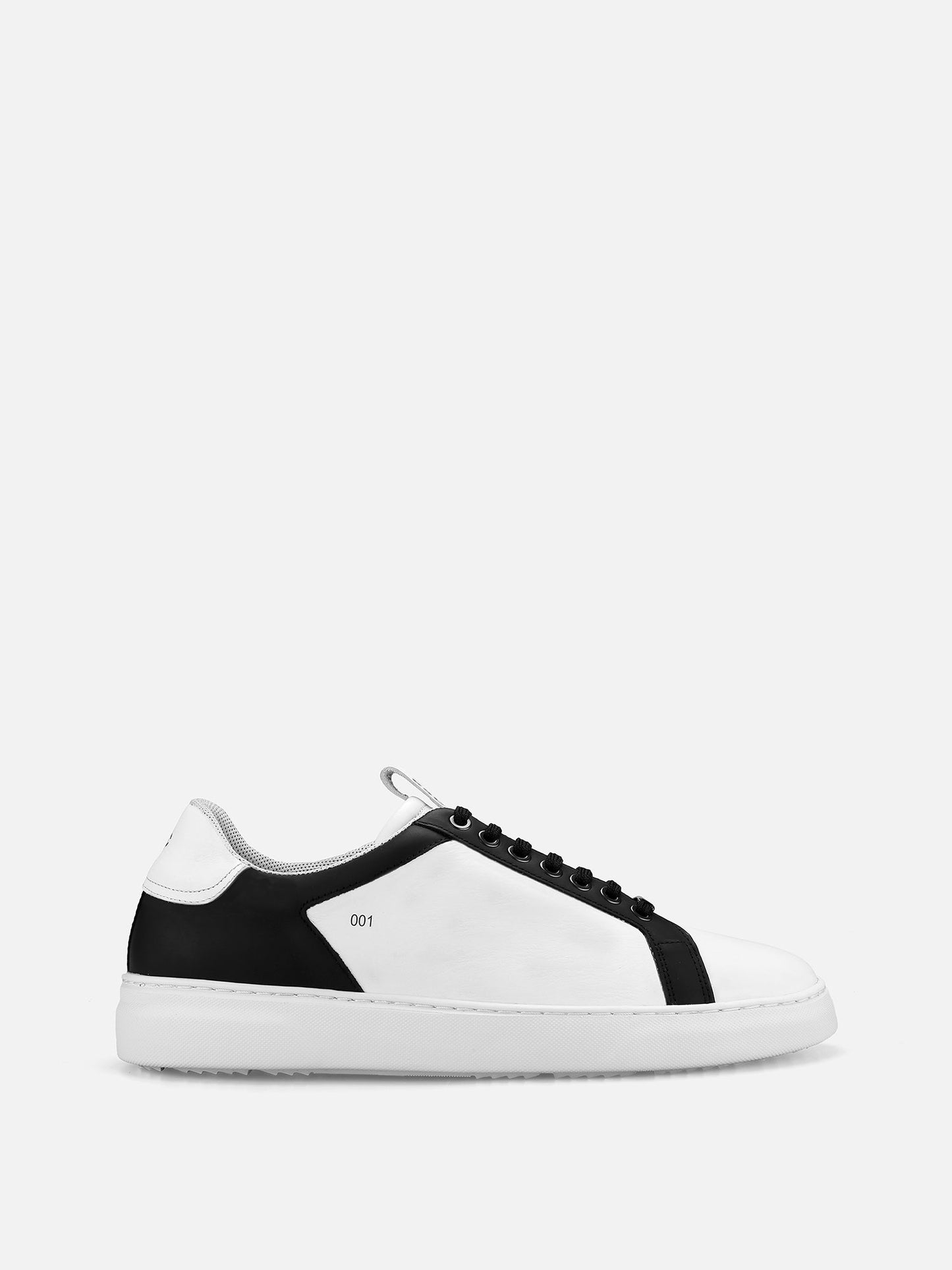 GHOST Low Leather Sneakers - White/Black