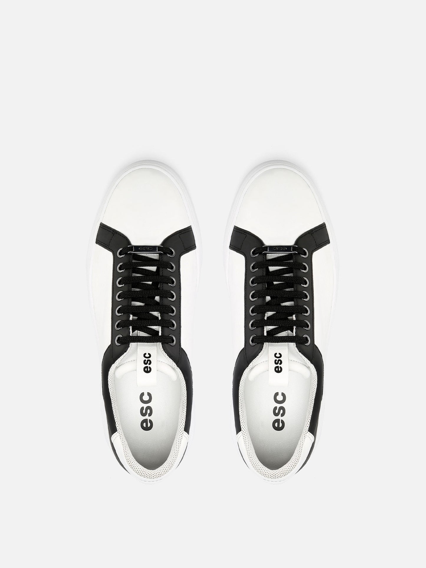 GHOST Low Leather Sneakers - White/Black