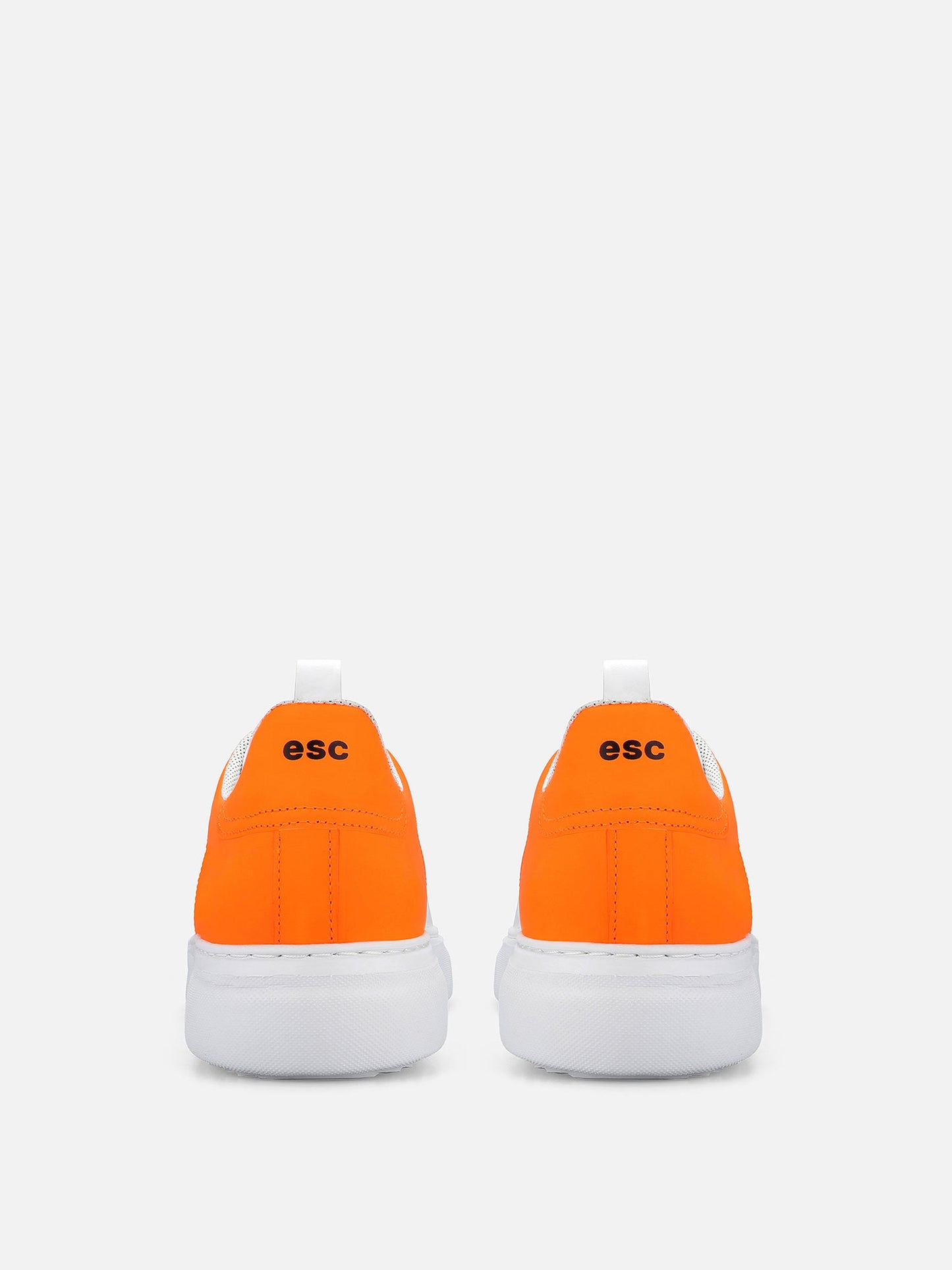 GHOST Low Leather Sneakers - White/Orange