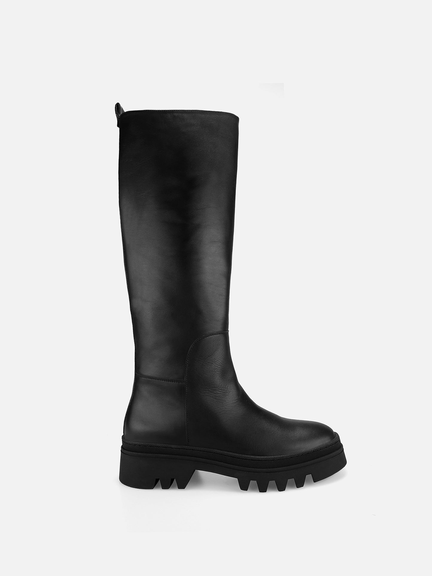 ALLEN Chunky Knee Boots - Black